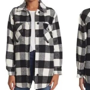 RDI Shacket - Black & White Plaid Size Medium